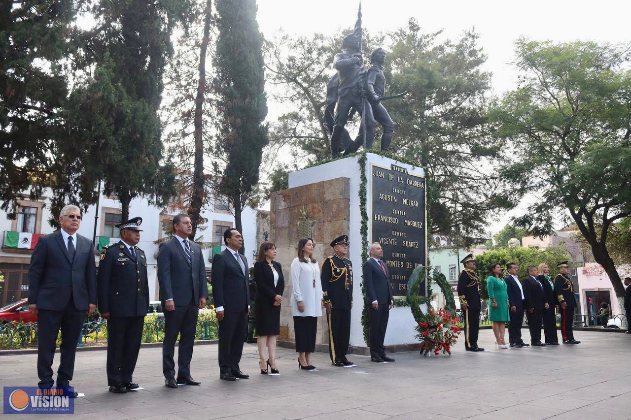 Conmemora Gobierno de Morelia gesta heroica de los Niños Héroes de Chapultepec