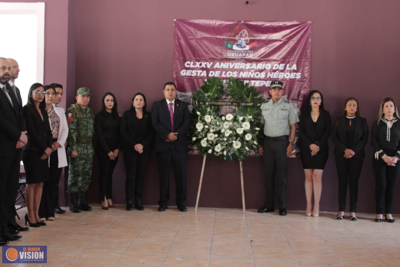 Encabeza Nacho Campos 175 aniversario de Gesta Heroica de Niños Héroes 