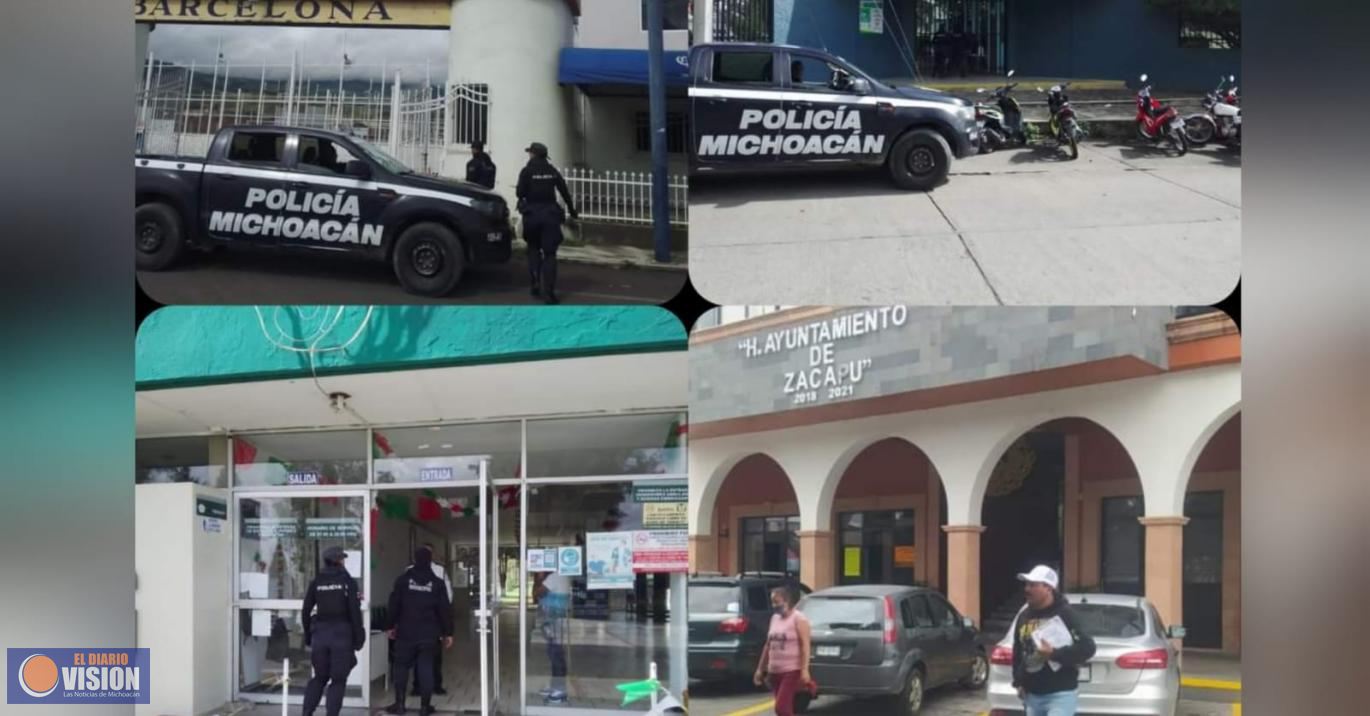 Gobierno de Zacapu activó protocolos de seguridad a través de las direcciones