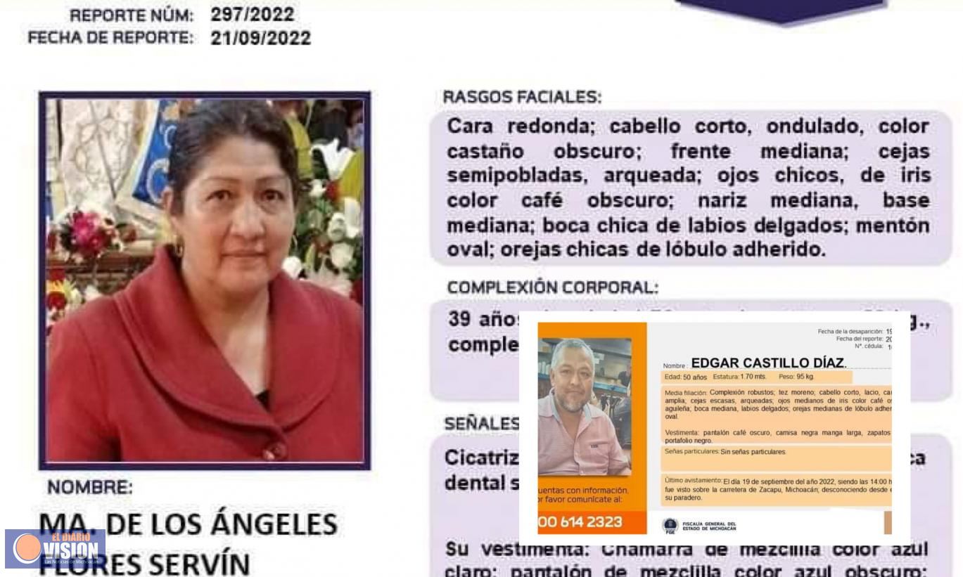 Piden apoyo para encontrar a madre de familia de Nahuatzen 