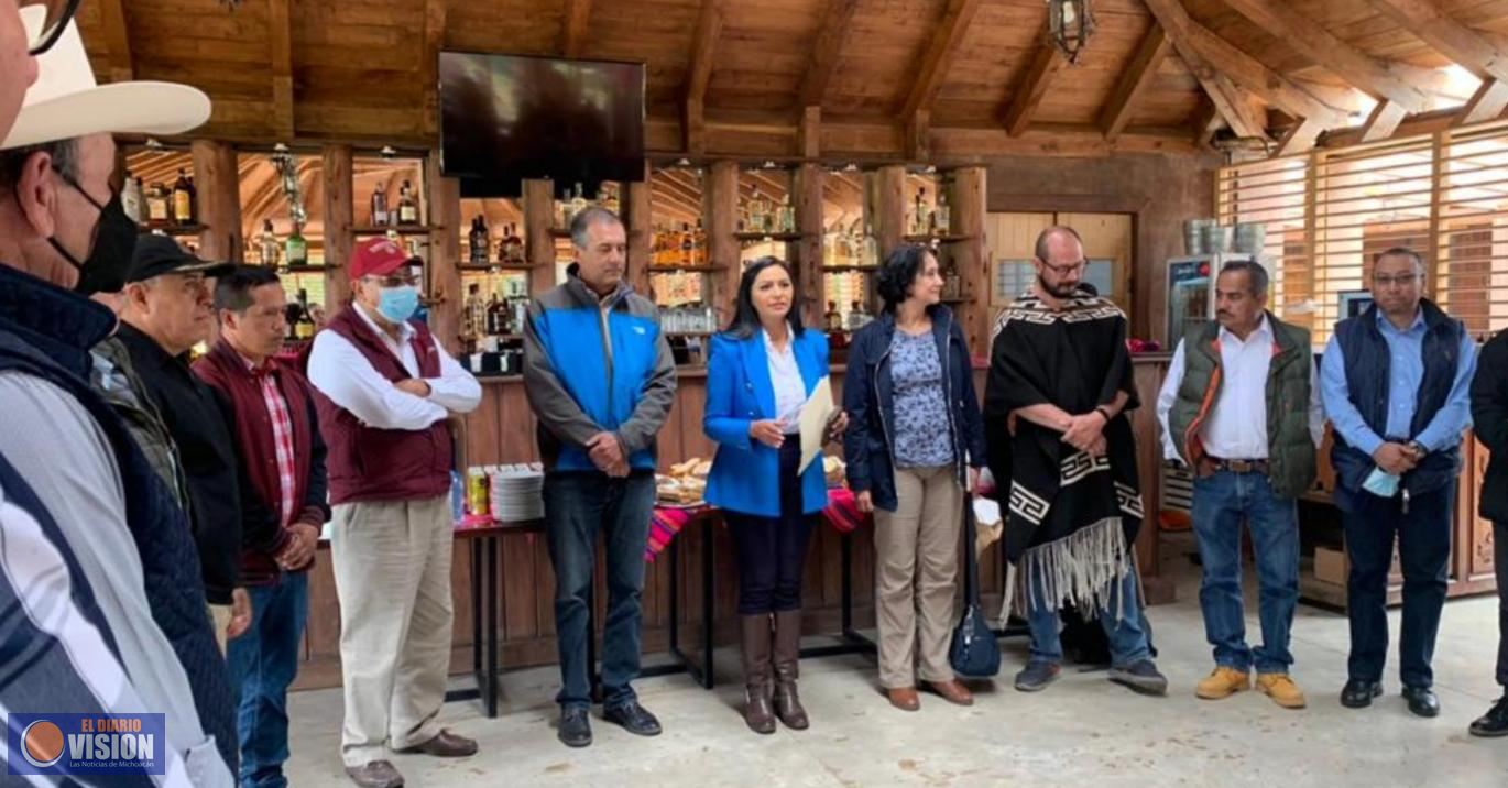 Araceli Saucedo solicita a las autoridades estatales y federales  rescatar el Lago de Zirahuén
