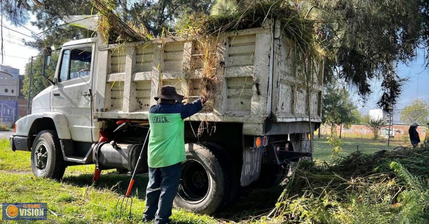 Llega jornada de limpieza a fraccionamiento Arboledas de Valladolid