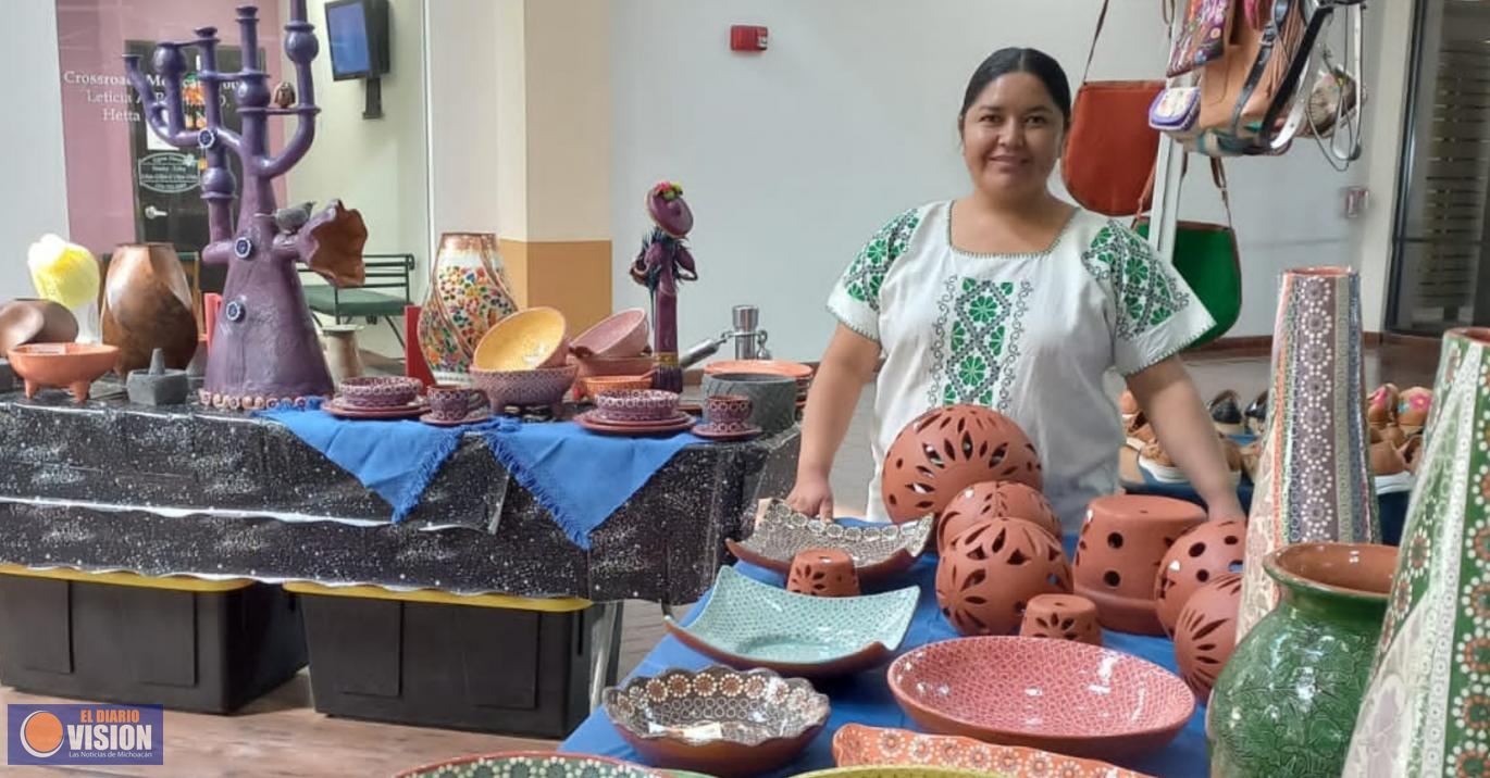 Las artesanías de Morelia brillan en la Expo Fiesta Latina.