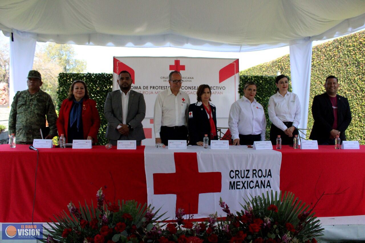 Presentan al nuevo Consejo Directivo de la Cruz Roja Uruapan