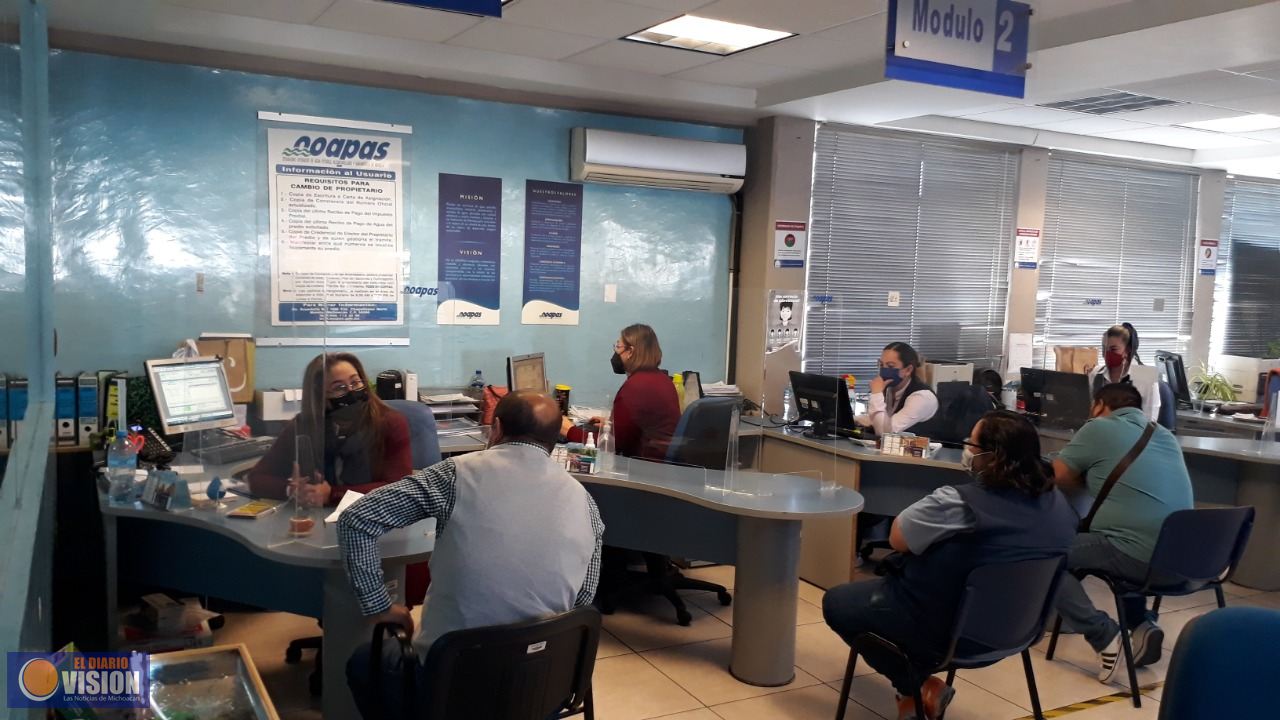 Este 12 de octubre, OOAPAS tendrá activos tres módulos para dar atención a usuarios
