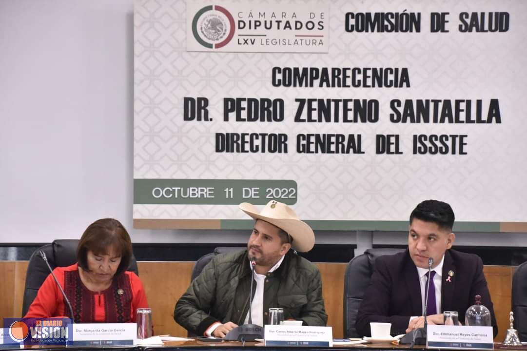 Carlos Manzo Rodríguez solicita al director general del ISSSTE, más apoyo para hospital de Uruapan