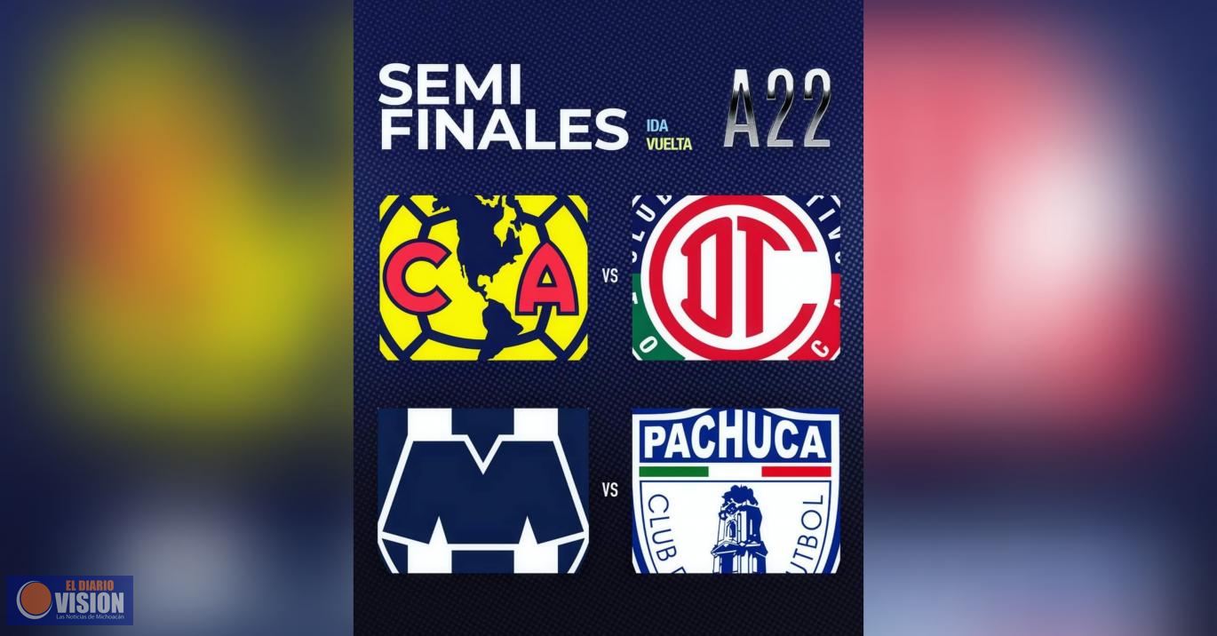Definidas las Semifinales de la Liga MX