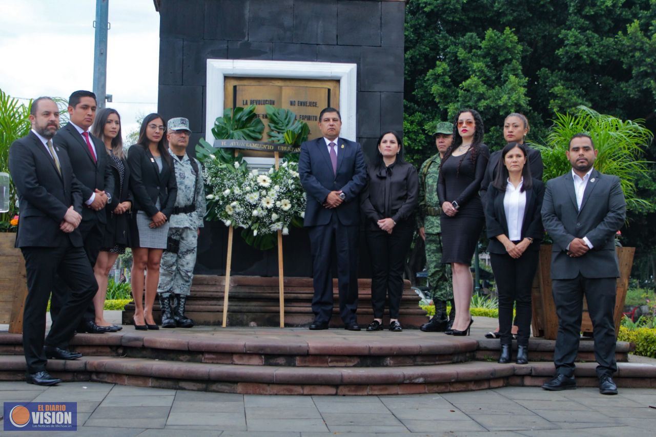 Gobierno municipal conmemoró el 52 aniversario luctuoso del General Lázaro Cárdenas del Río 