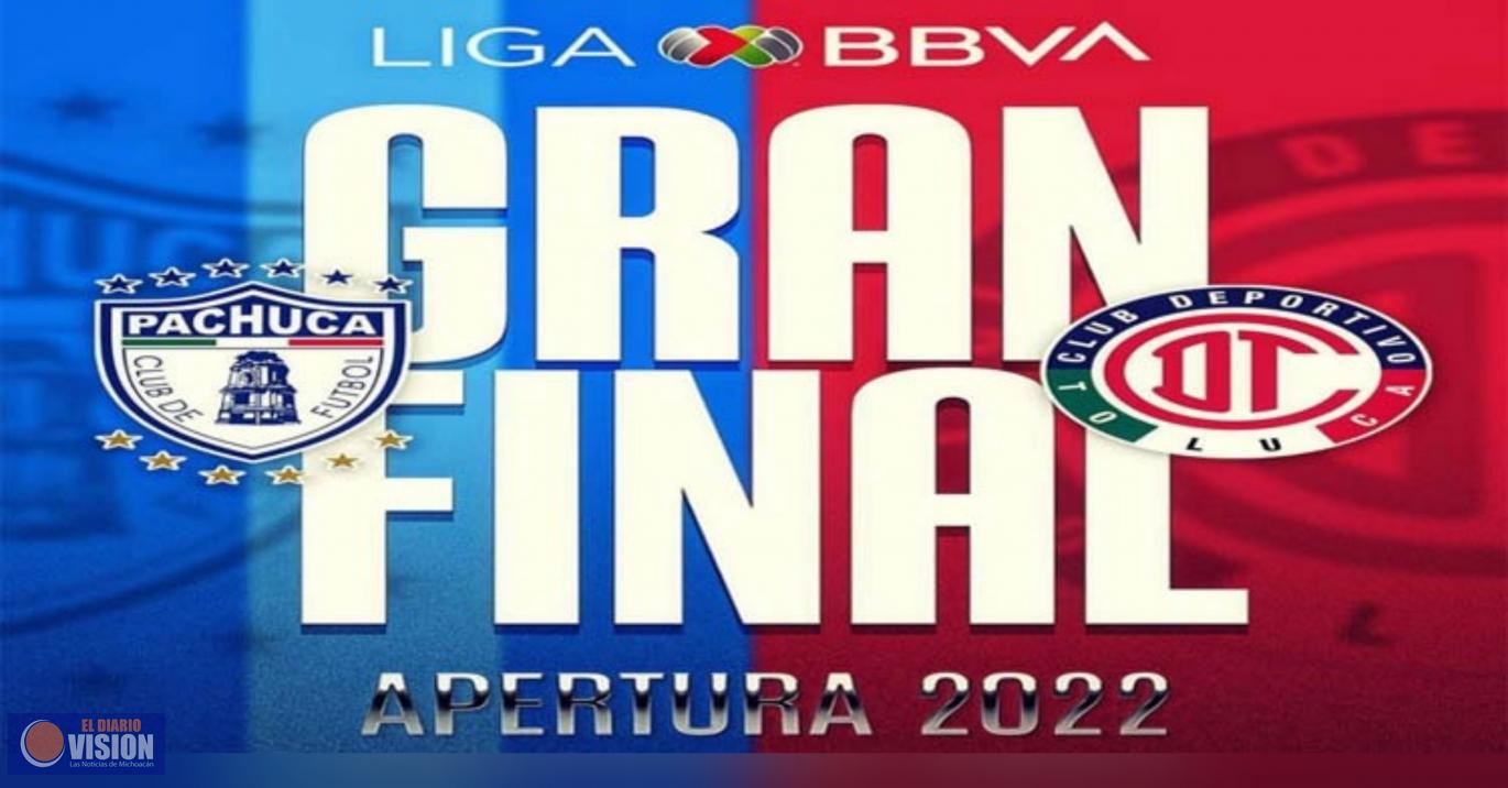 Pachuca y Toluca disputarán la Gran Final del Apertura 2022