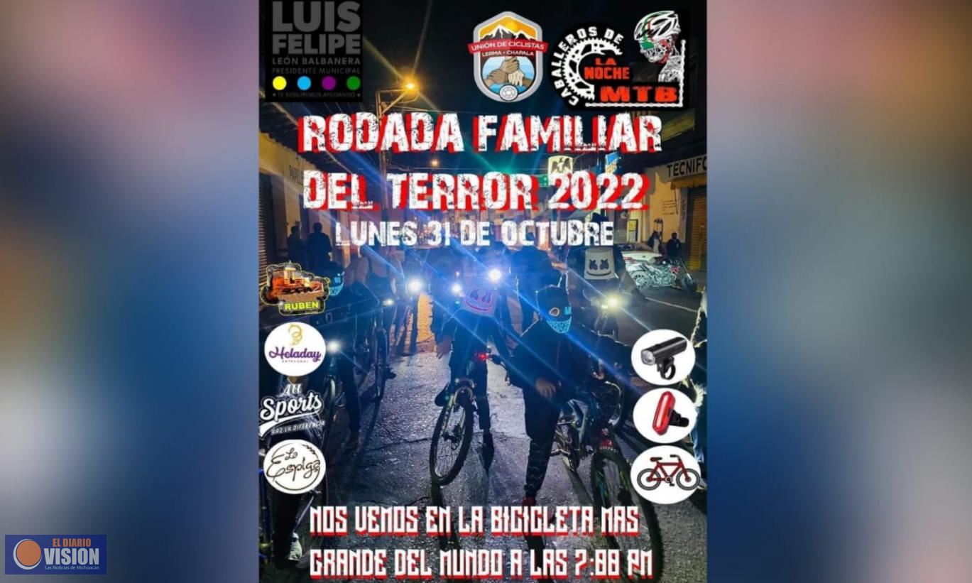 Invita Zacapu a participar en la Rodada Familiar del Terror 2022