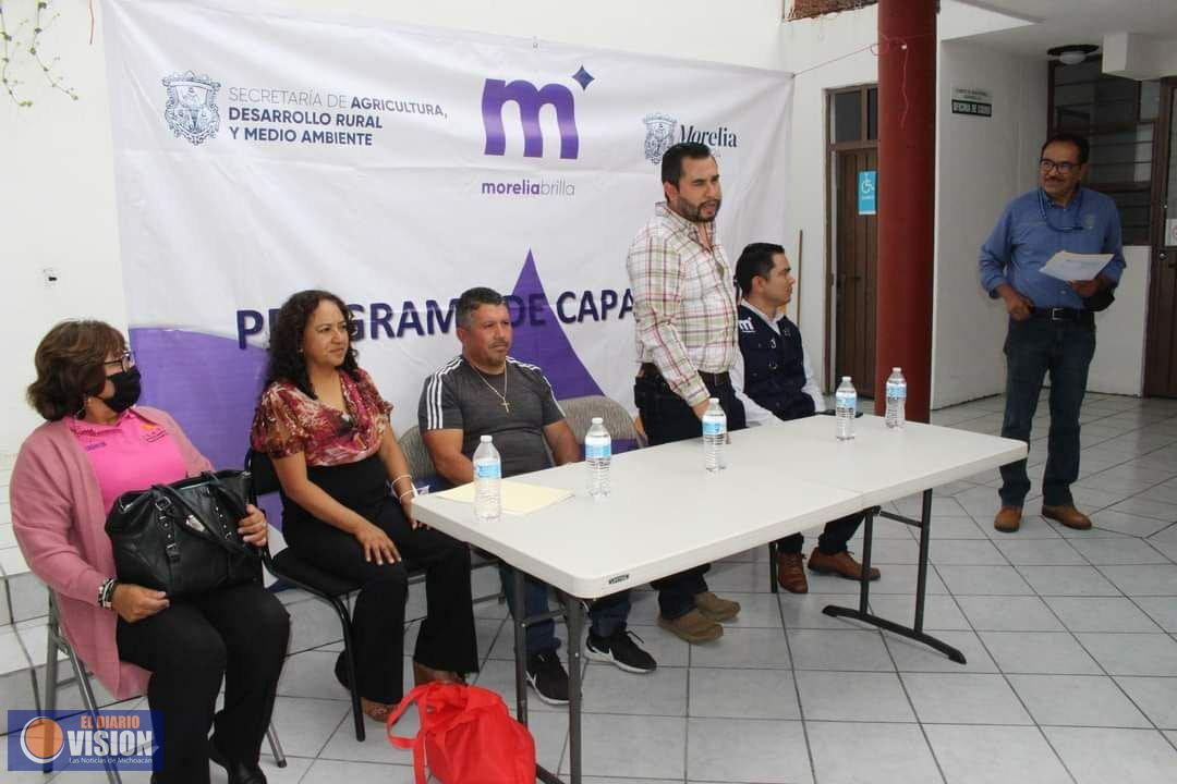 Capacita SADERMA a habitantes de las tenencias de Morelia