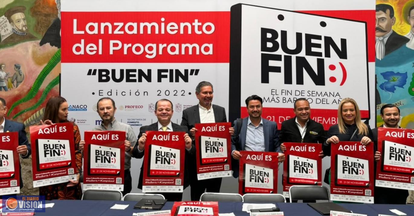 Ayuntamiento de Morelia se suma al Buen Fin 2022