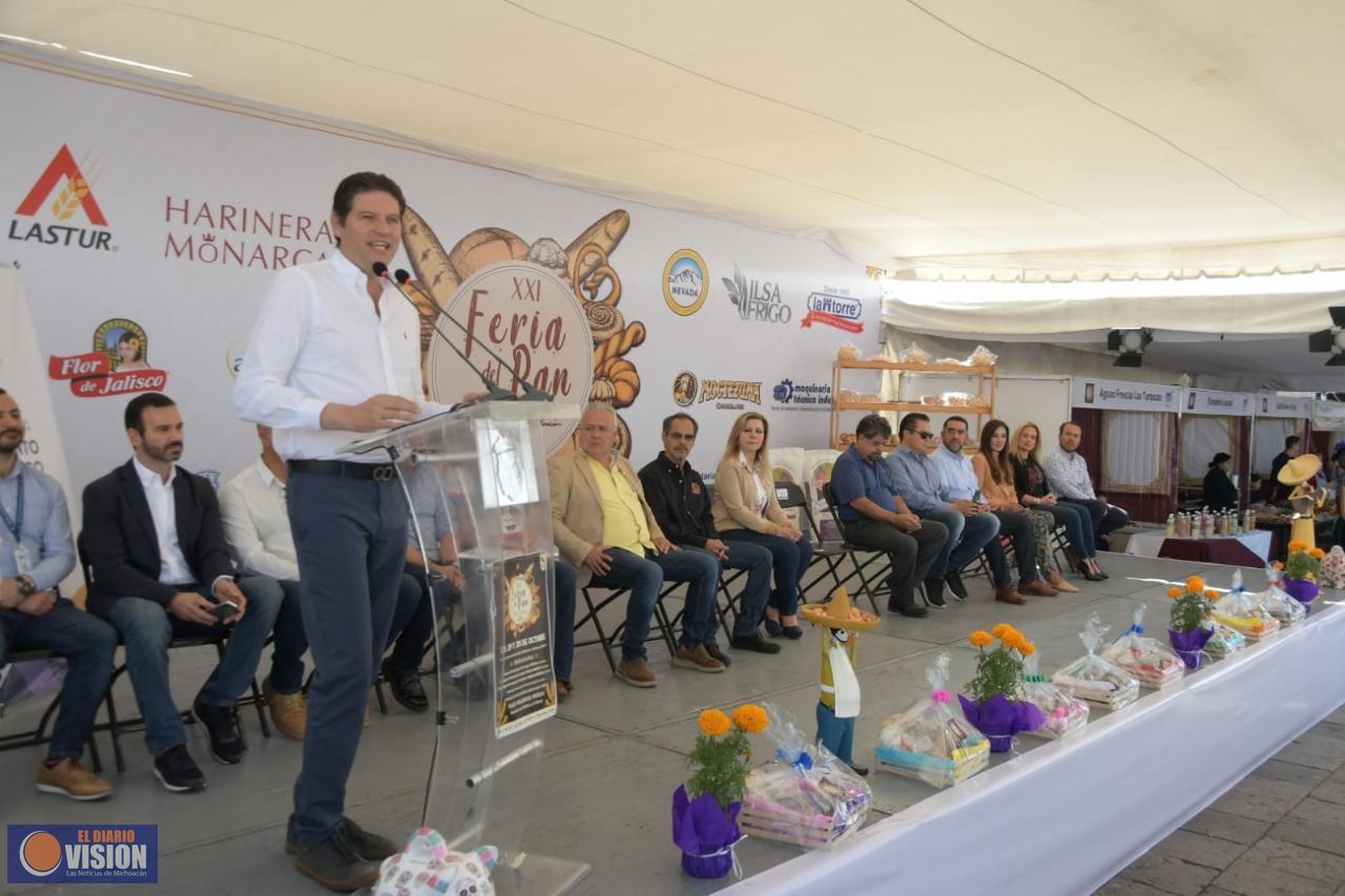 Alfonso Martínez inaugura la “XXI Feria del Pan Tradicional Michoacán”