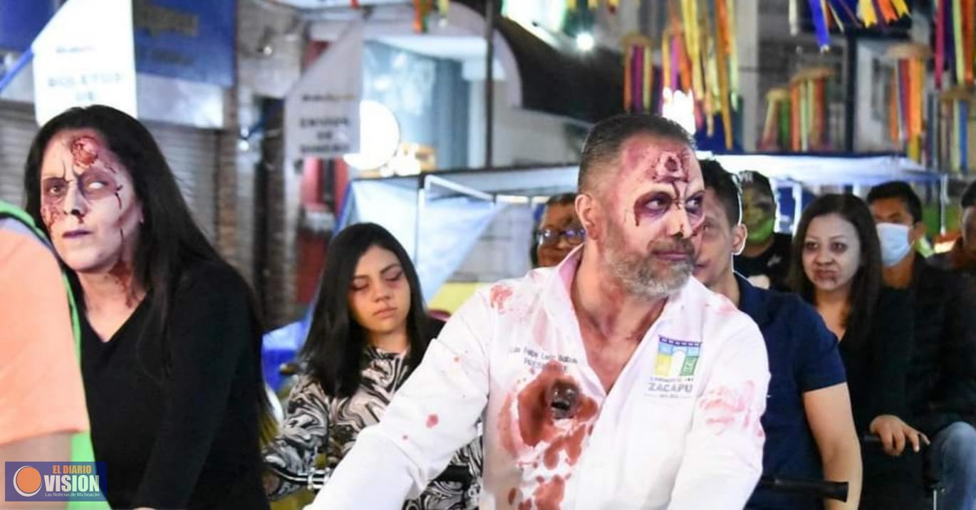1er  Marcha Zombie en Zacapu, una nueva experiencia para el municipio 