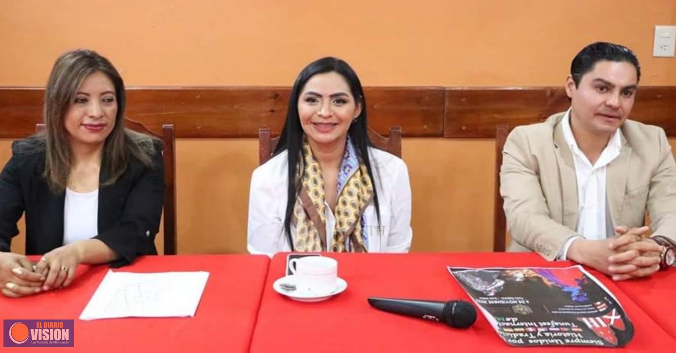 Presenta Araceli Saucedo, a medios de comunicación región Pátzcuaro, la XIII edición del Tuna Fest