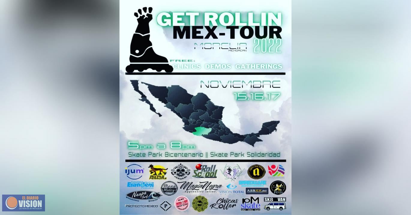 Del 15 al 17 de noviembre, Morelia será sede del “Get Rollin Mex-Tour 2022”