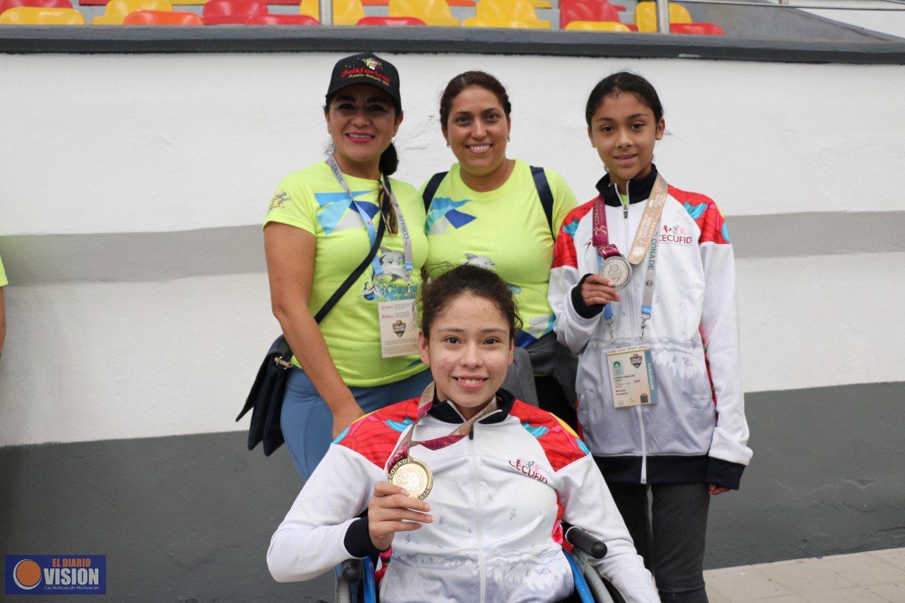 Conquista Michoacán primeras nueve medallas en Juegos Paranacionales Conade 2022