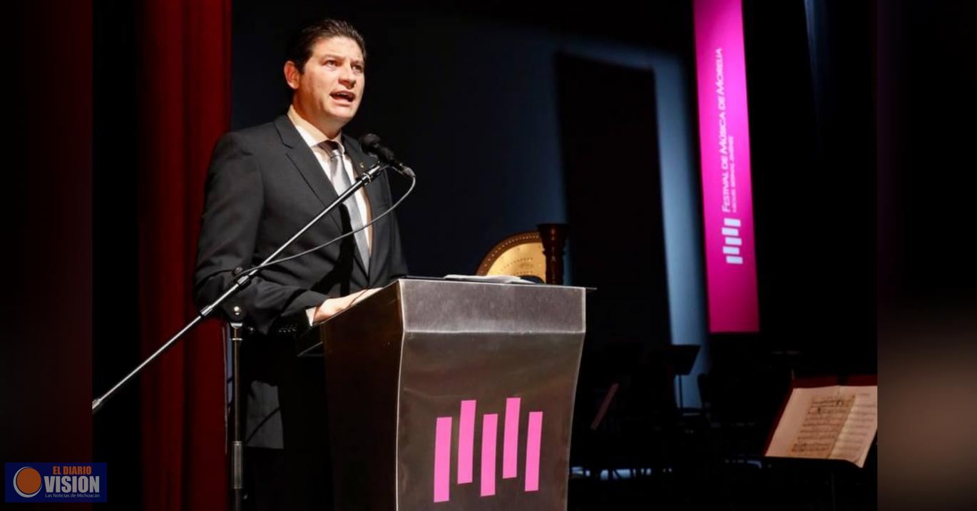 Festival de Música de Morelia hace brillar a nuestra ciudad: Alfonso Martínez