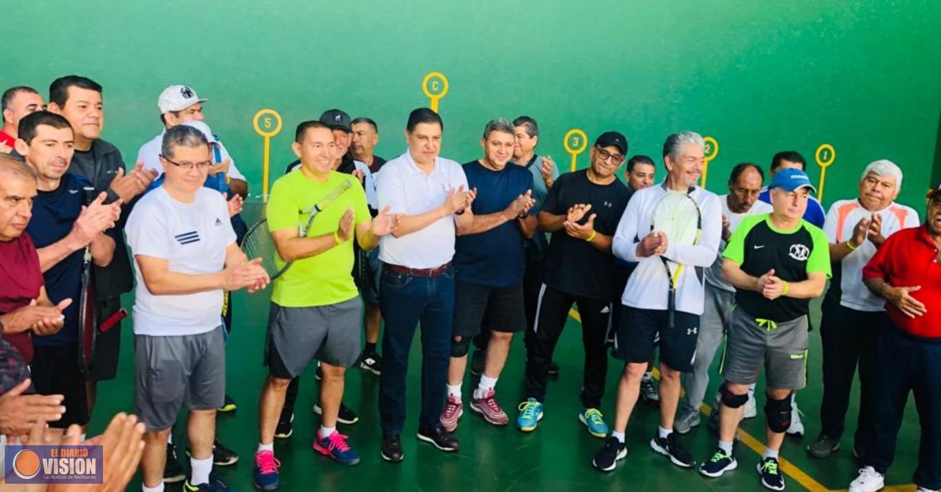 Inaugura Nacho Campos Torneo Regional de Frontón  