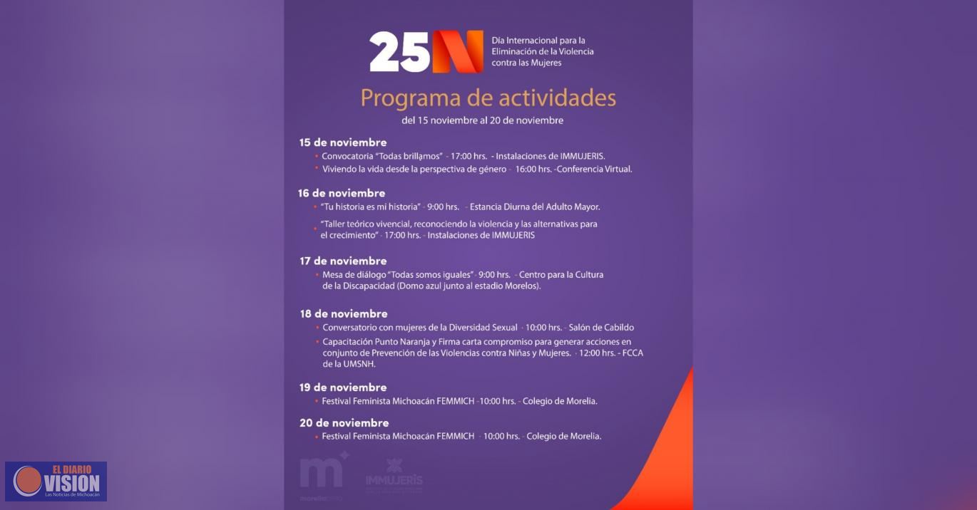 Prepara Gobierno de Morelia, jornada para la prevención de la violencia contra niñas y mujeres