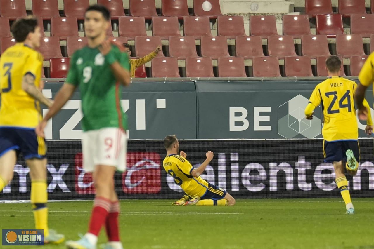 México pierde ante Suecia a una semana de debutar en Qatar