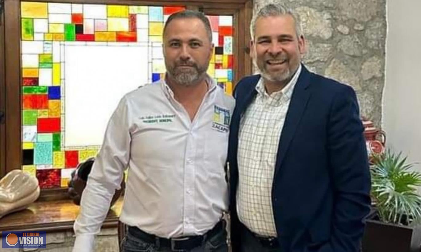 Se reúne Luis Felipe con el Gobernador Bedolla para tratar obras del 2023
