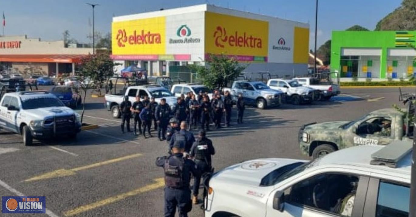 Arranca operativo interinstitucional para el Buen Fin, en Uruapan