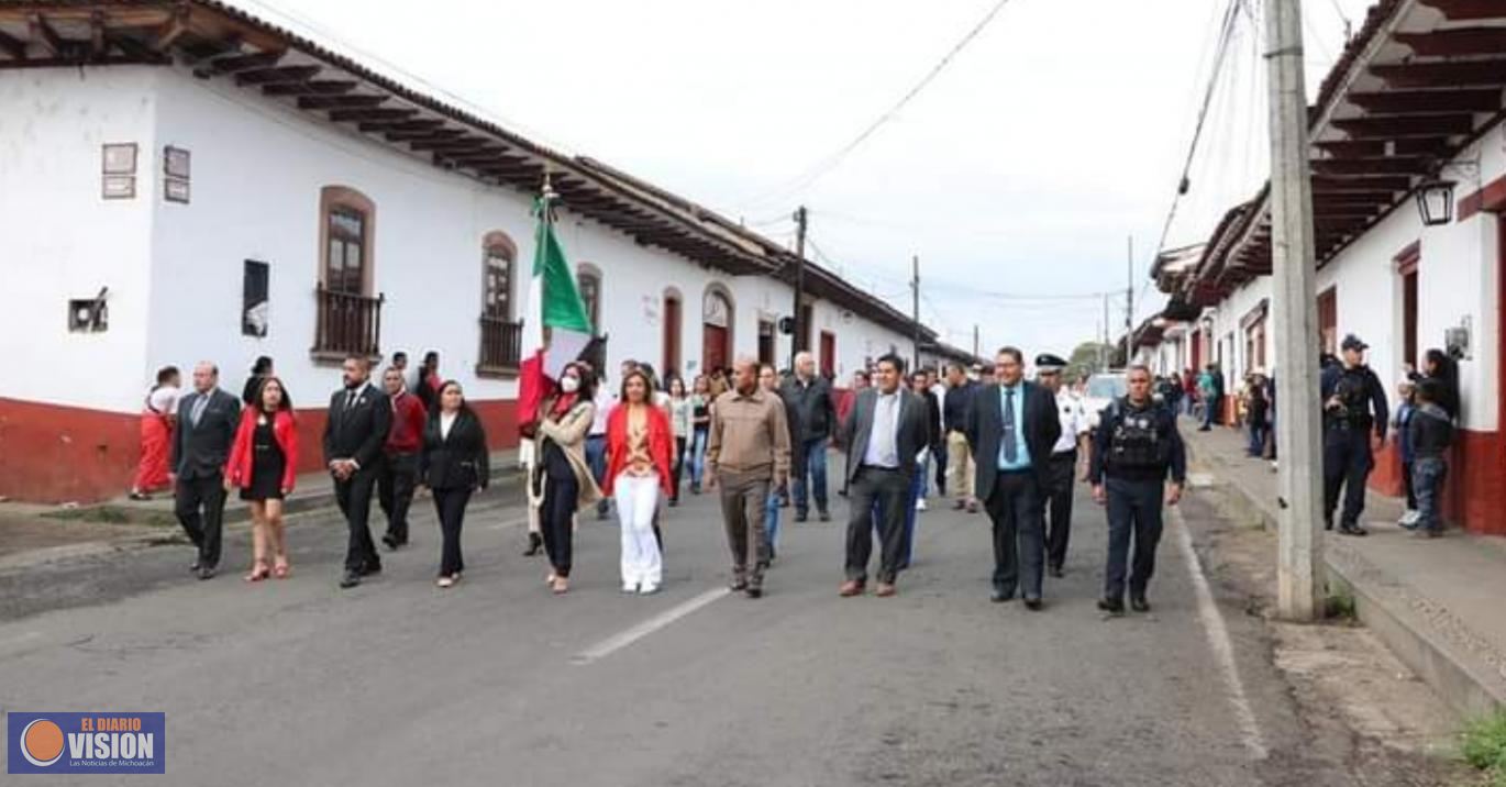 Celebra Salvador Escalante 112 Aniversario de la Revolución Mexicana