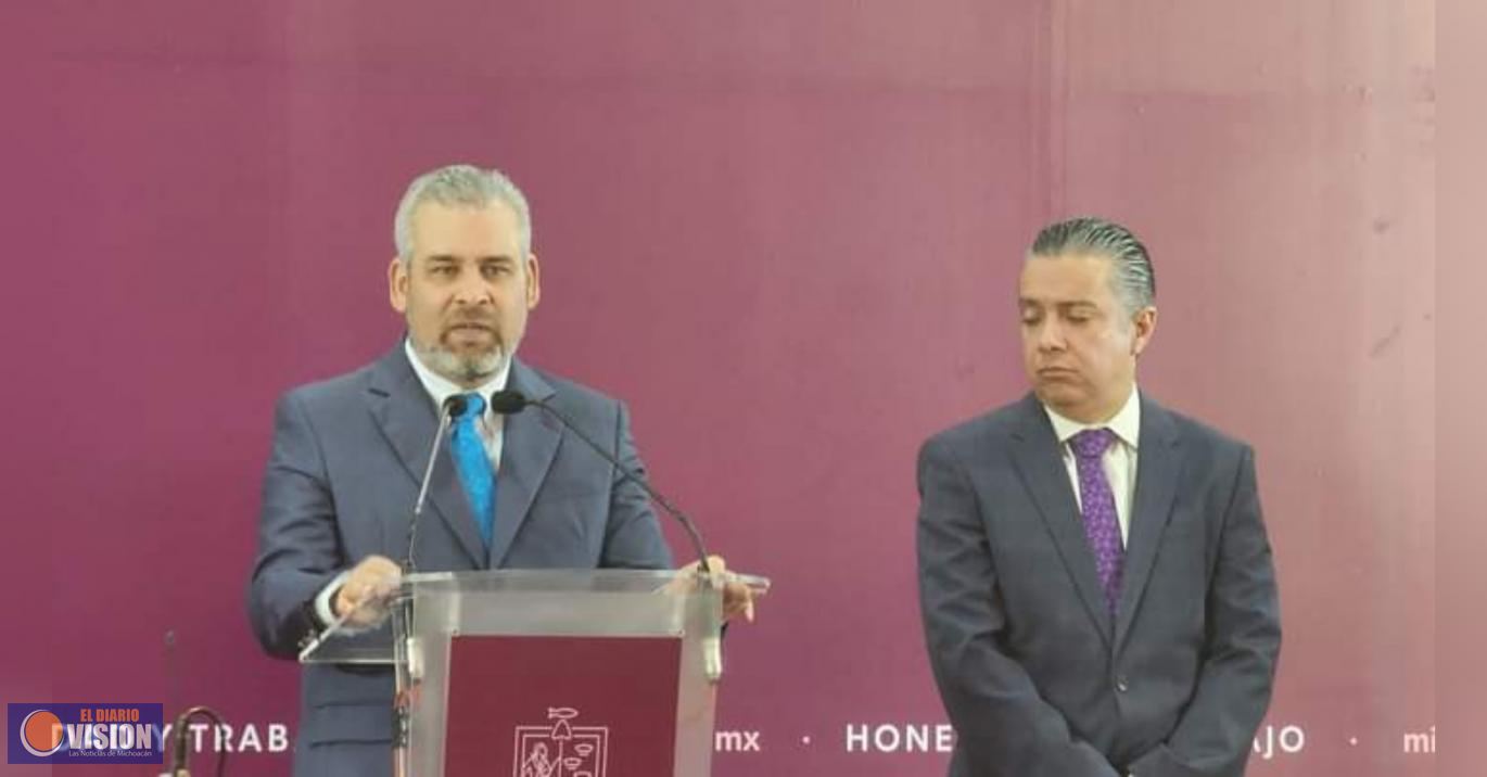 Fortapaz apoya a Morelia con 57.3 mdp para seguridad pública: Bedolla