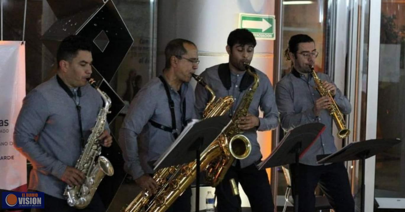 Más de 300 asistentes disfrutaron del concierto Cora Saxofones en el Colegio de Morelia 