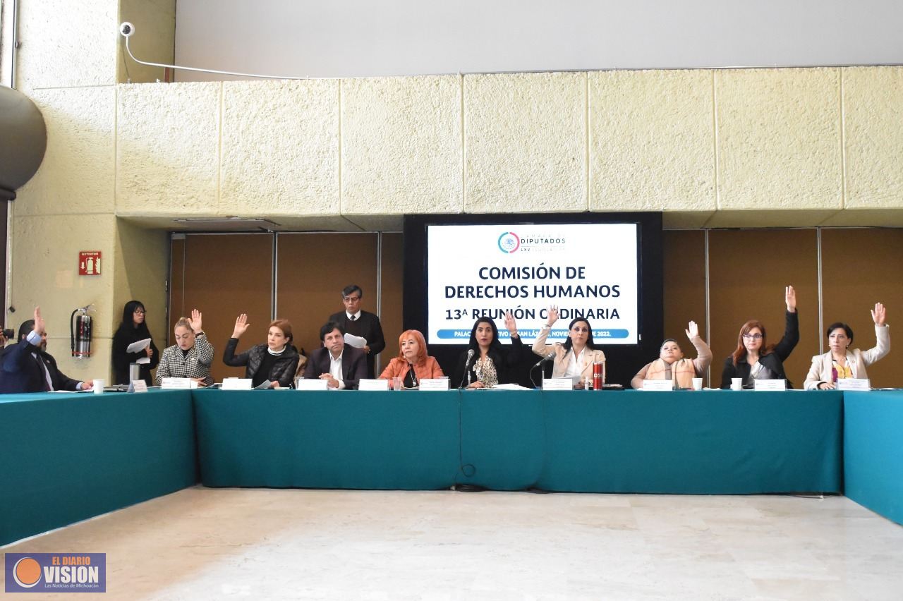 La Comisión de Derechos Humanos se reúne con la titular de la CNDH, Rosario Piedra Ibarra