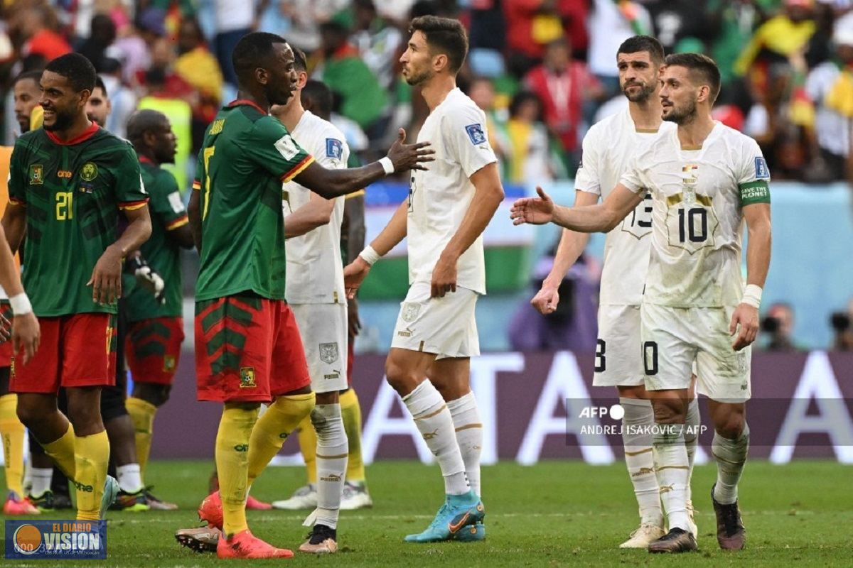 Vibrante empate entre Camerún y Serbia