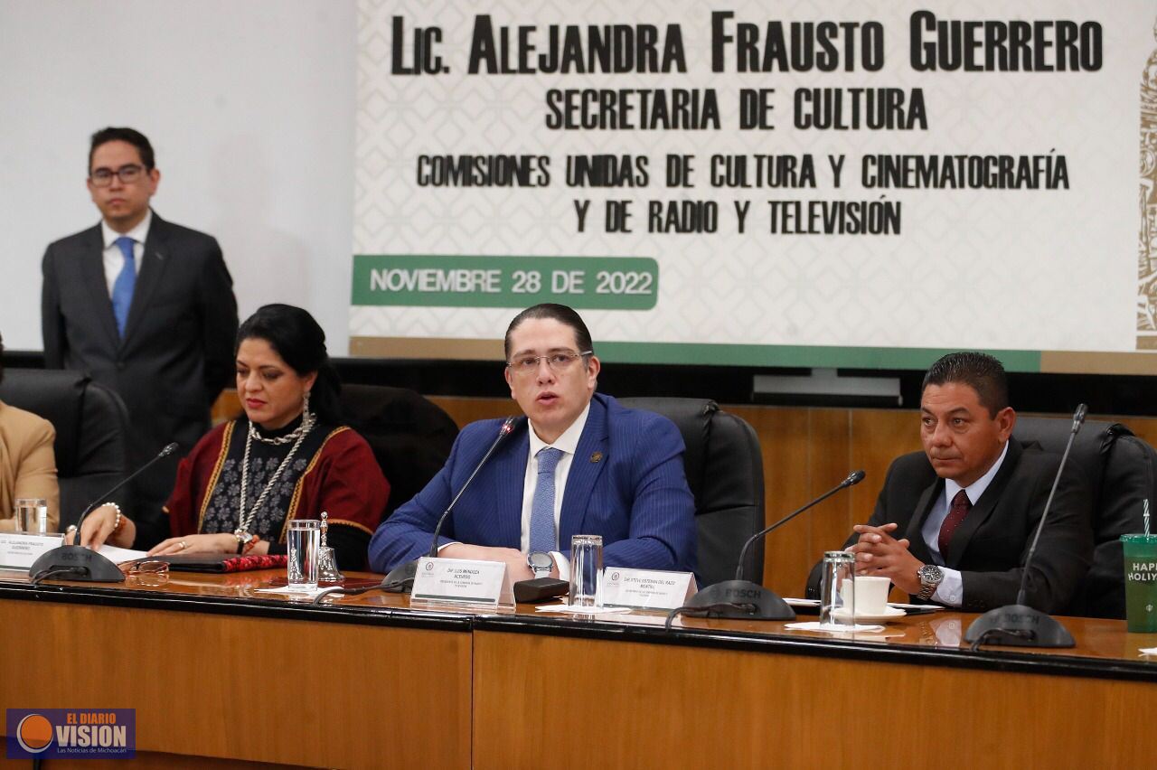 Comparece la Secretaria de Cultura ante Comisiones Unidas de la Cámara de Diputados