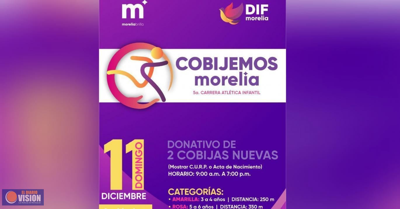 Se extiende plazo de inscripción para la 5ta. Carrera Atlética "Cobijemos Morelia"