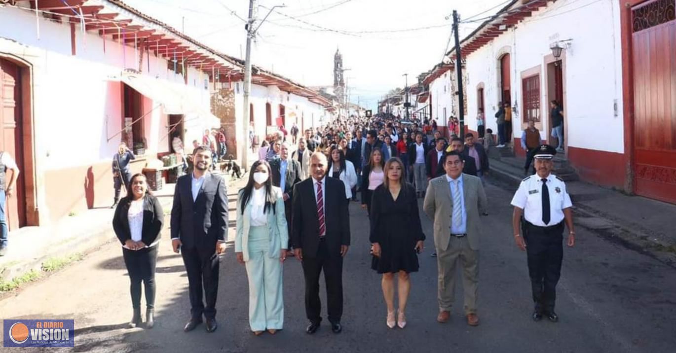 Celebra Salvador Escalante 191 años de su elevación a municipio