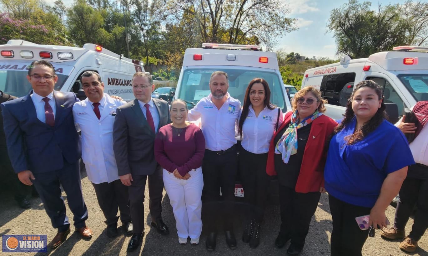 Recibe Zacapu ambulancia de urgencias avanzadas para traslado de pacientes 