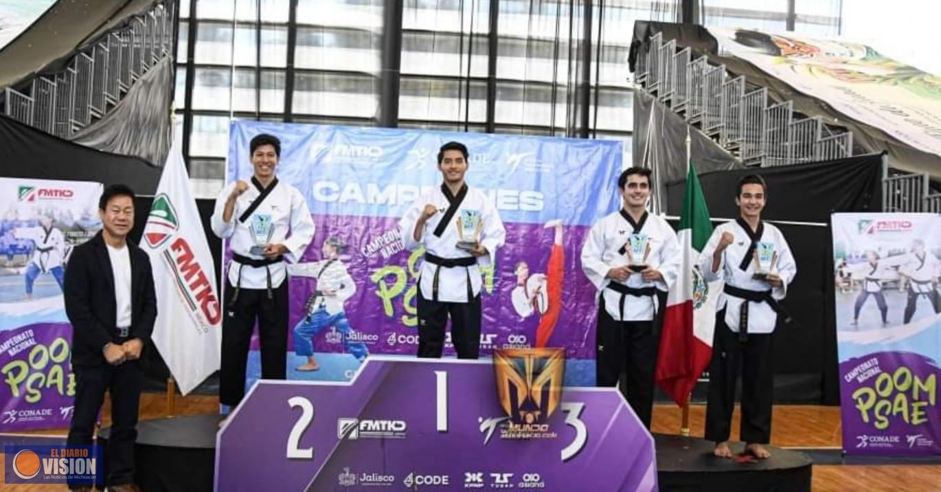 Consiguen morelianos medallas en el Campeonato Nacional de Poomsae Guadalajara 2023