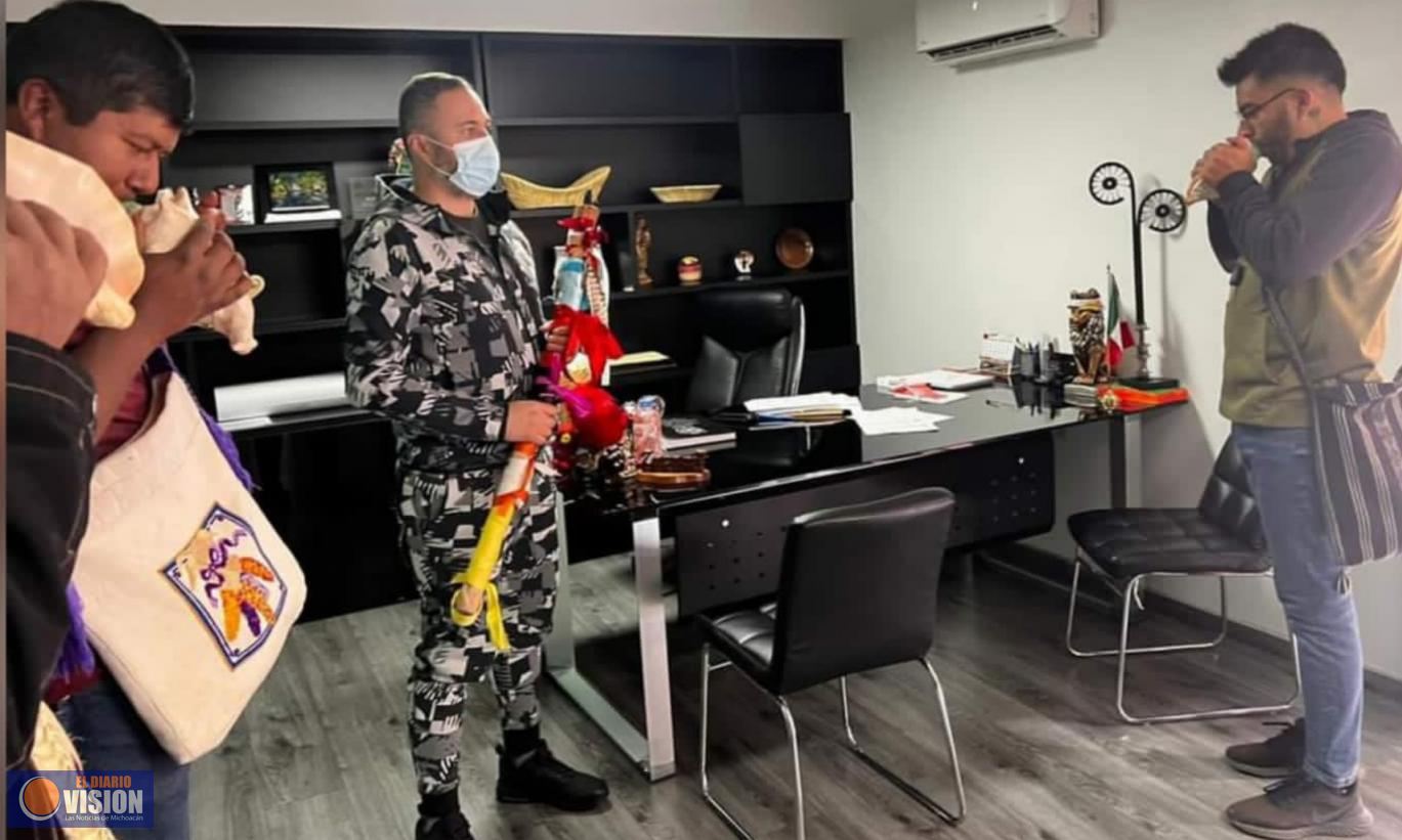 Con encendido del Fuego Nuevo Purepecha, se fortalecen nuestras tradiciones: Balbanera 