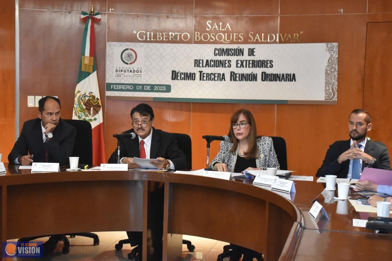 Comisión de Relaciones Exteriores solicitará a Jucopo reunión sobre diplomacia parlamentaria