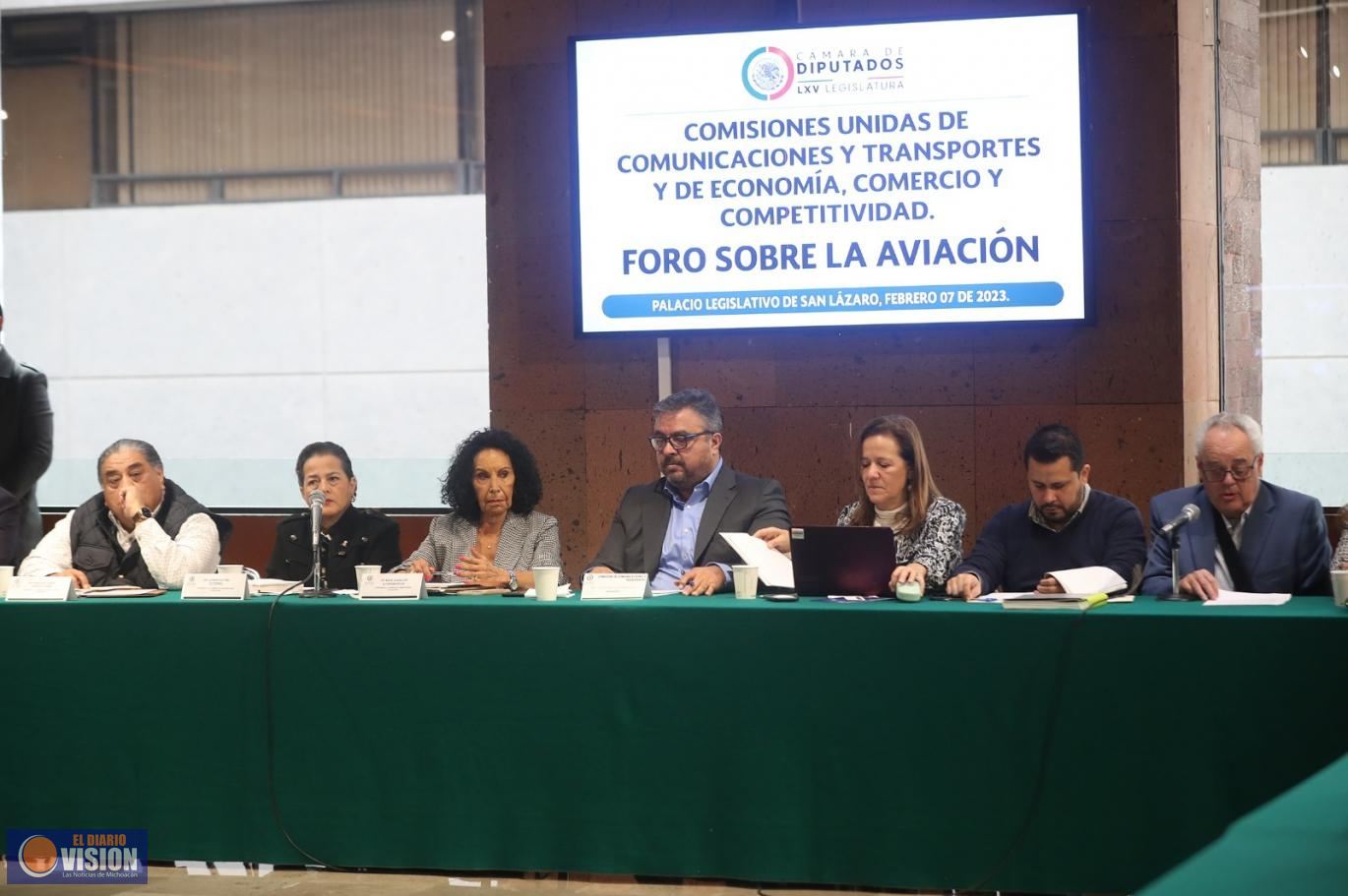 Comisiones Unidas realizan en San Lázaro el Foro de Aviación