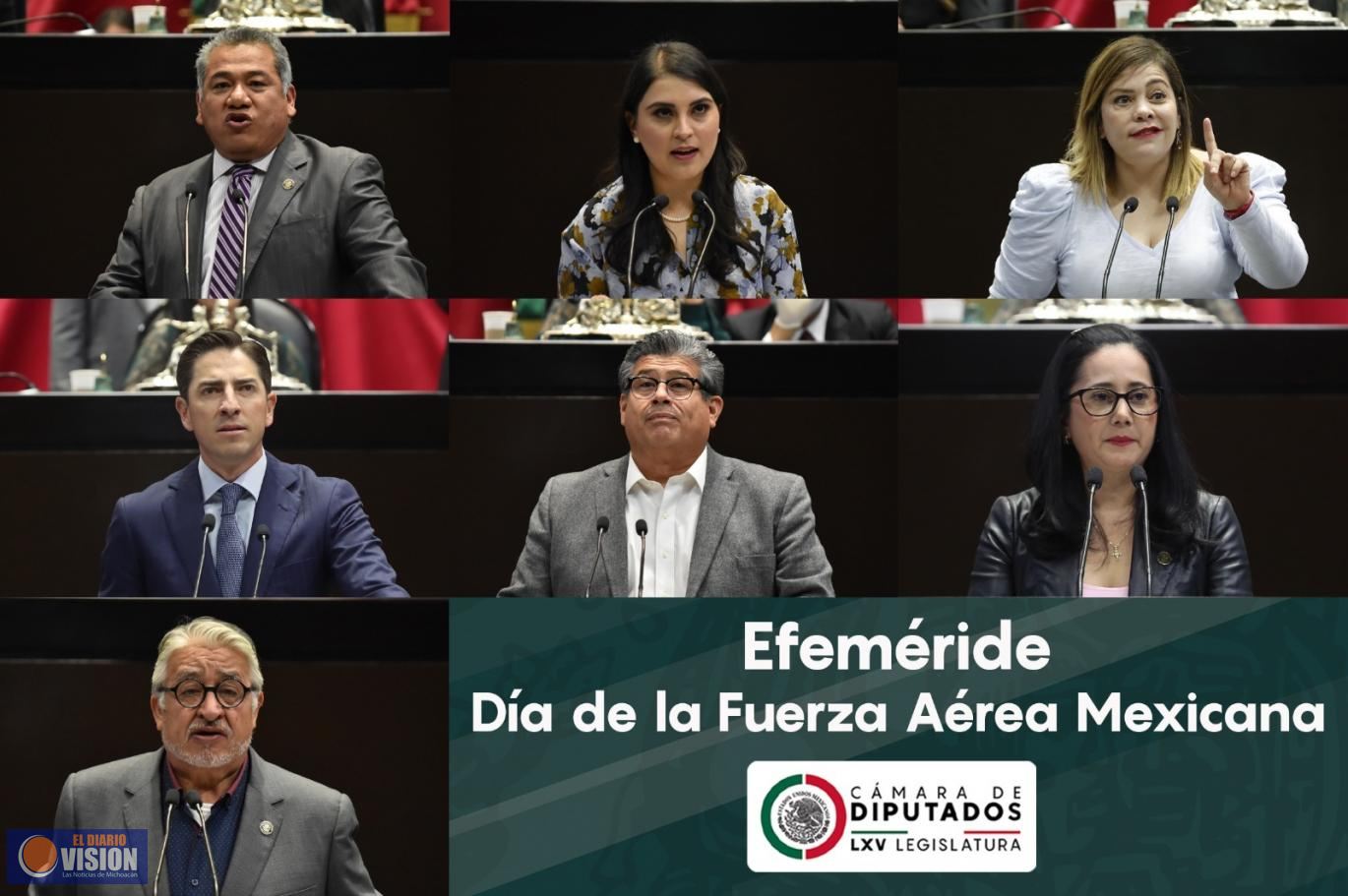 El Pleno de la Cámara de Diputados conmemoró el Día de la Fuerza Aérea Mexicana