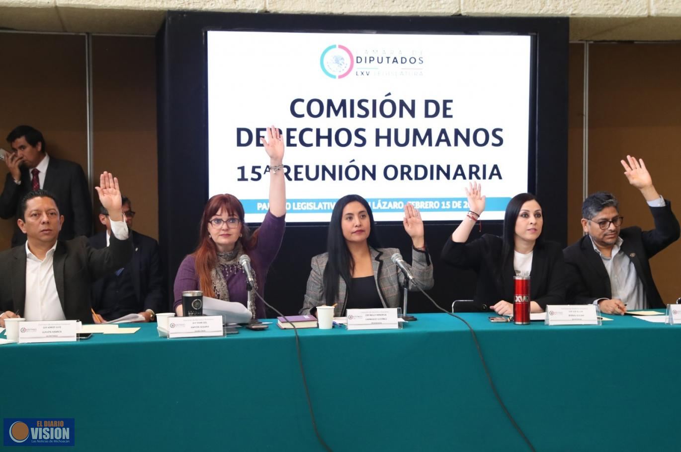 Avala Comisión de Derechos Humanos dictámen en materia de discriminación racial y motivos de salud