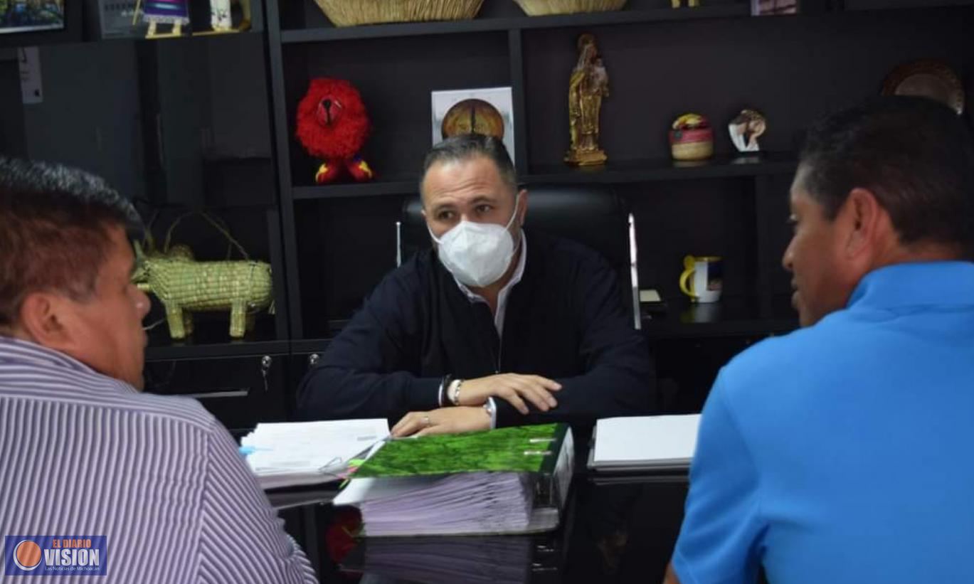 Resalta Luis Felipe trabajo en conjunto con la comunidad de Tiríndaro 