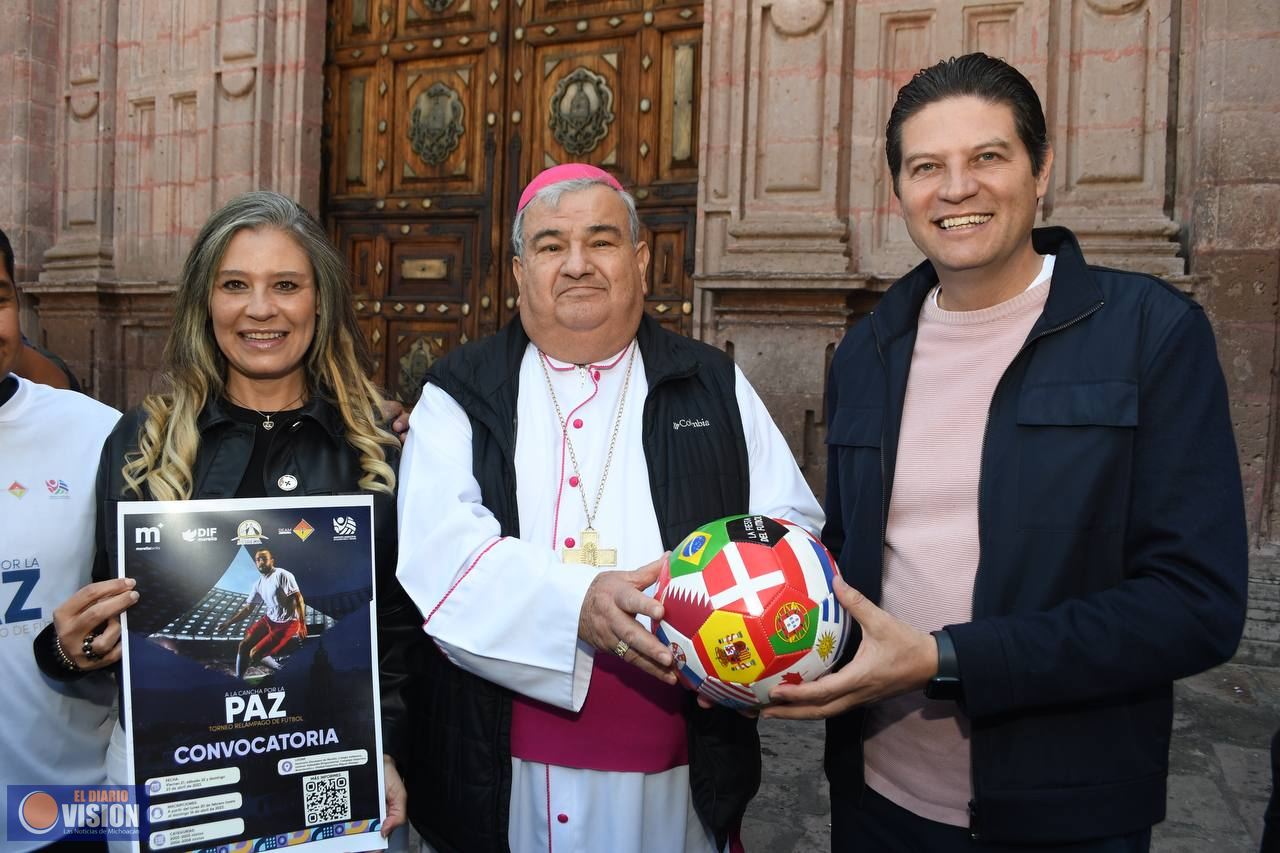 El alcalde Alfonso Martínez y monseñor Carlos Garfias, promueven la paz desde el deporte
