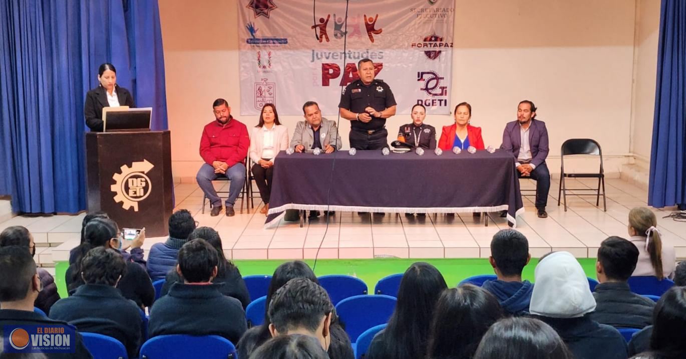 En el Cetis 27, autoridades municipales arrancan el programa “Juventudes”