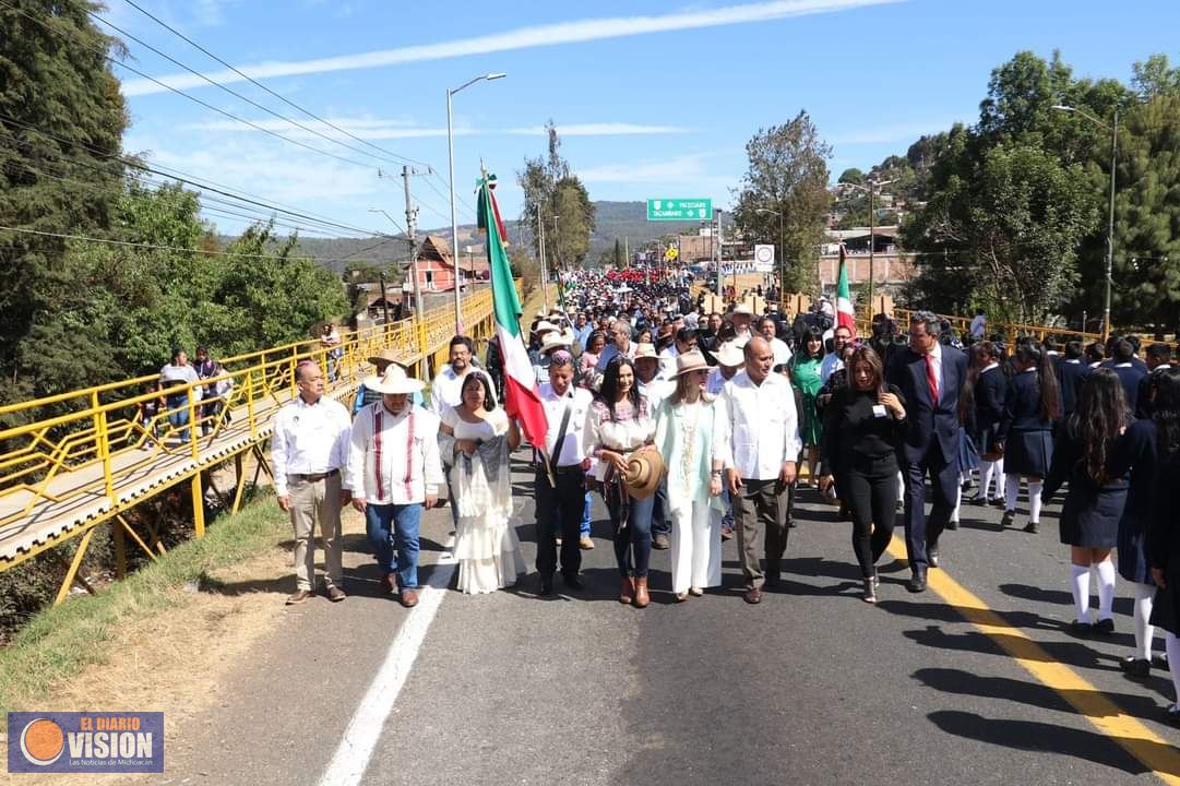 Reconoce Araceli Saucedo Reyes grandeza de la tenencia de Opopeo