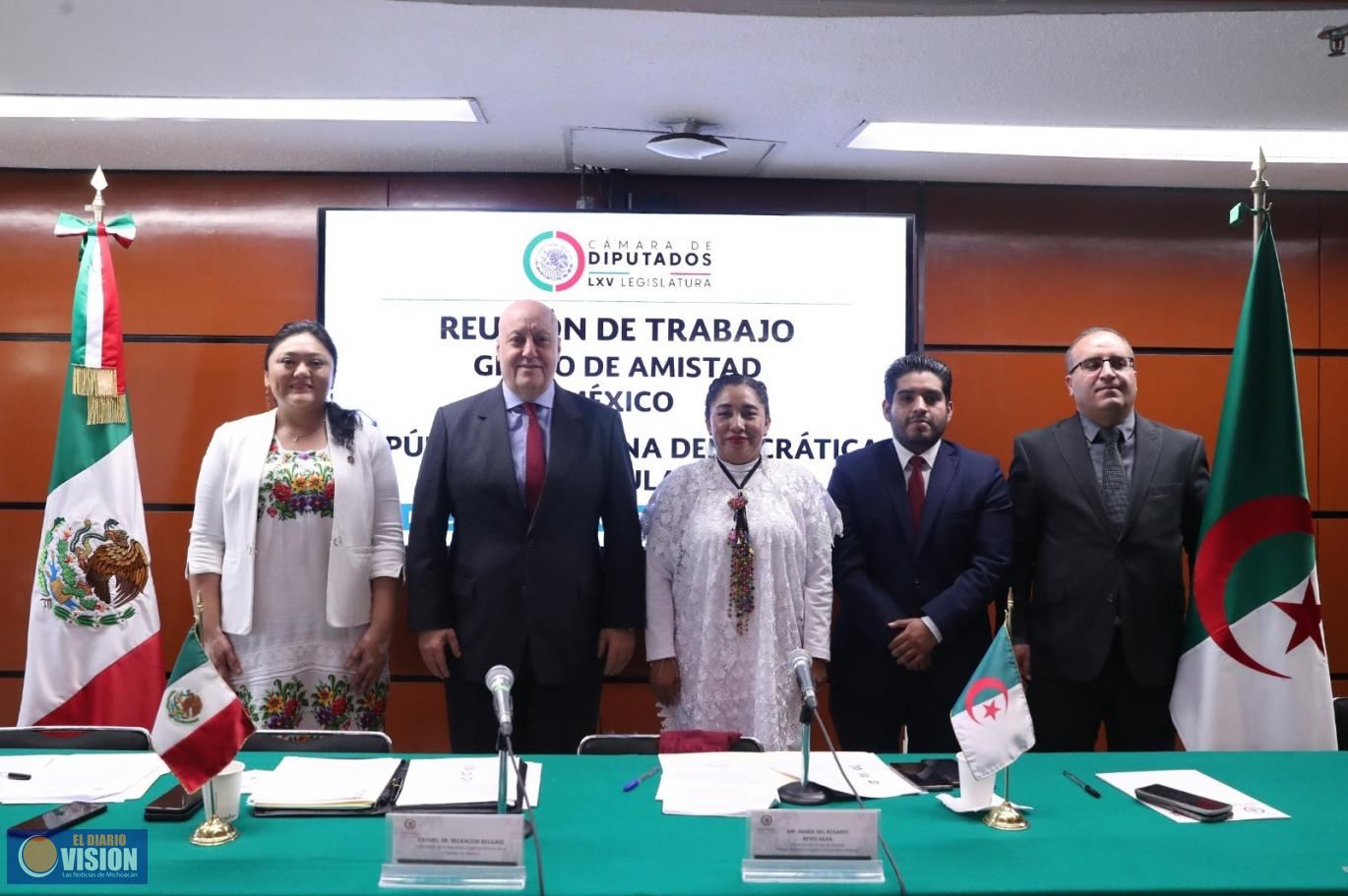 El Grupo de Amistad México-República Argelina buscará fortalecer la cooperación comercial