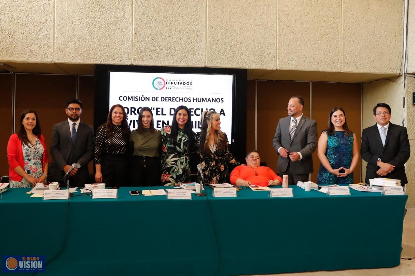 La Comisión de Derechos Humanos organiza foro “El derecho a vivir en familia”
