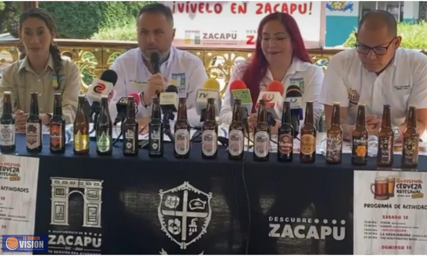 Presentan programa oficial del Festival de Cerveza Artesanal Zacapu 2023 