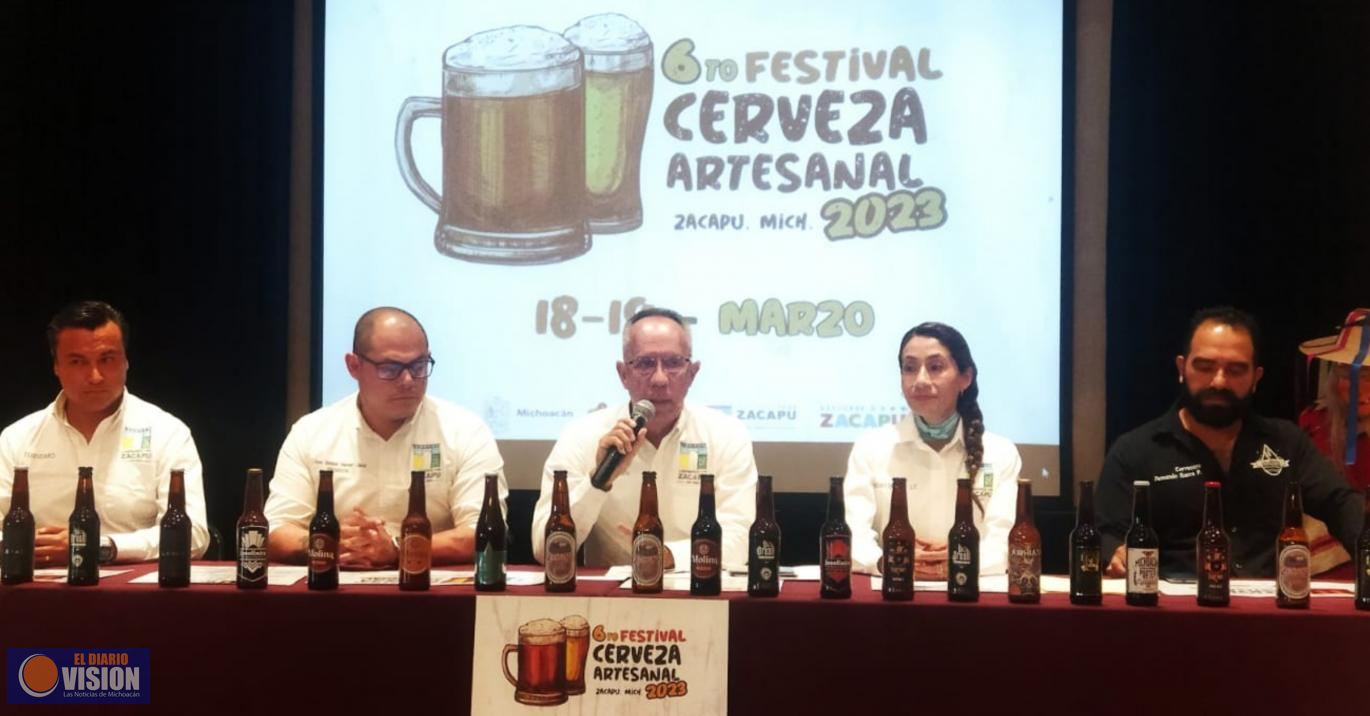 Anuncia Zacapu su 6° Festival de la Cerveza Artesanal